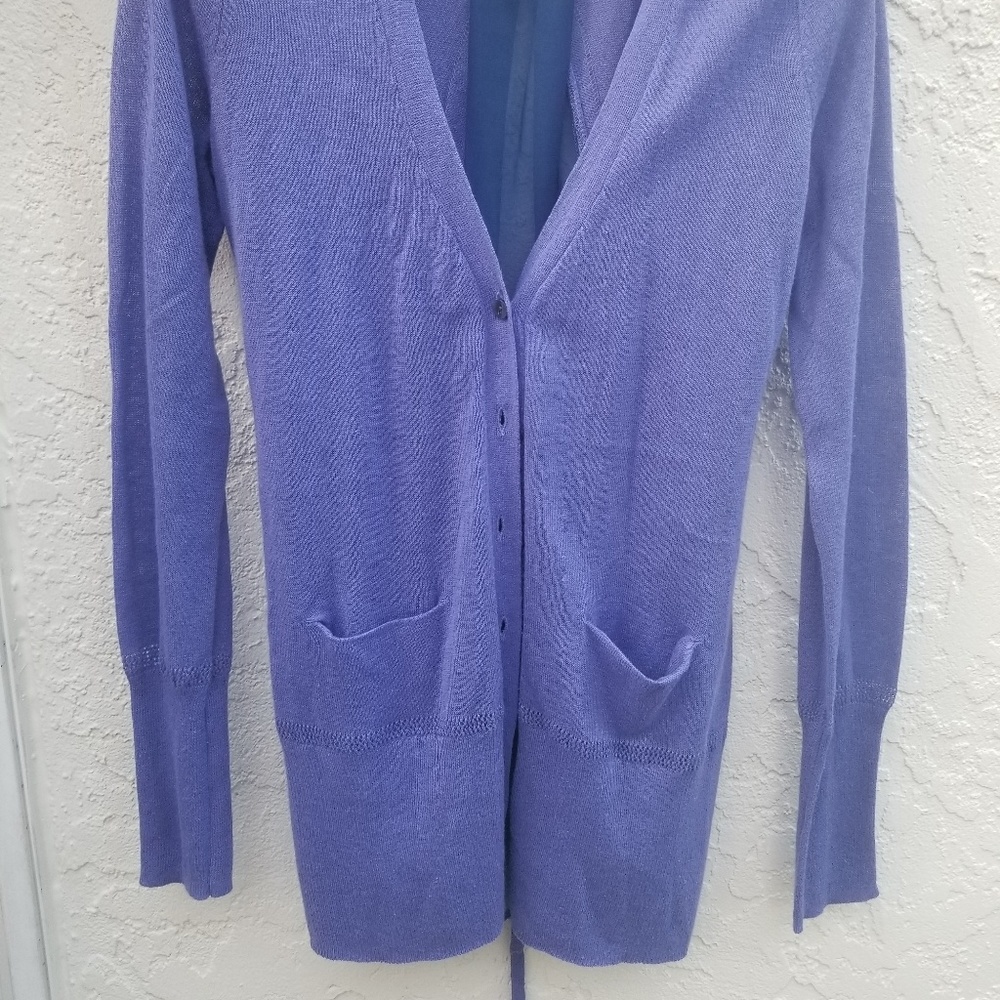 Simply Vera Vera Wang lilac cardigan - Picture 2 of 5